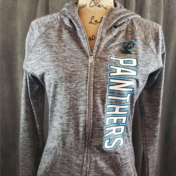 NFL Tops - NFL Team Apparel Carolina Panthers Hoodie Grey women's size L